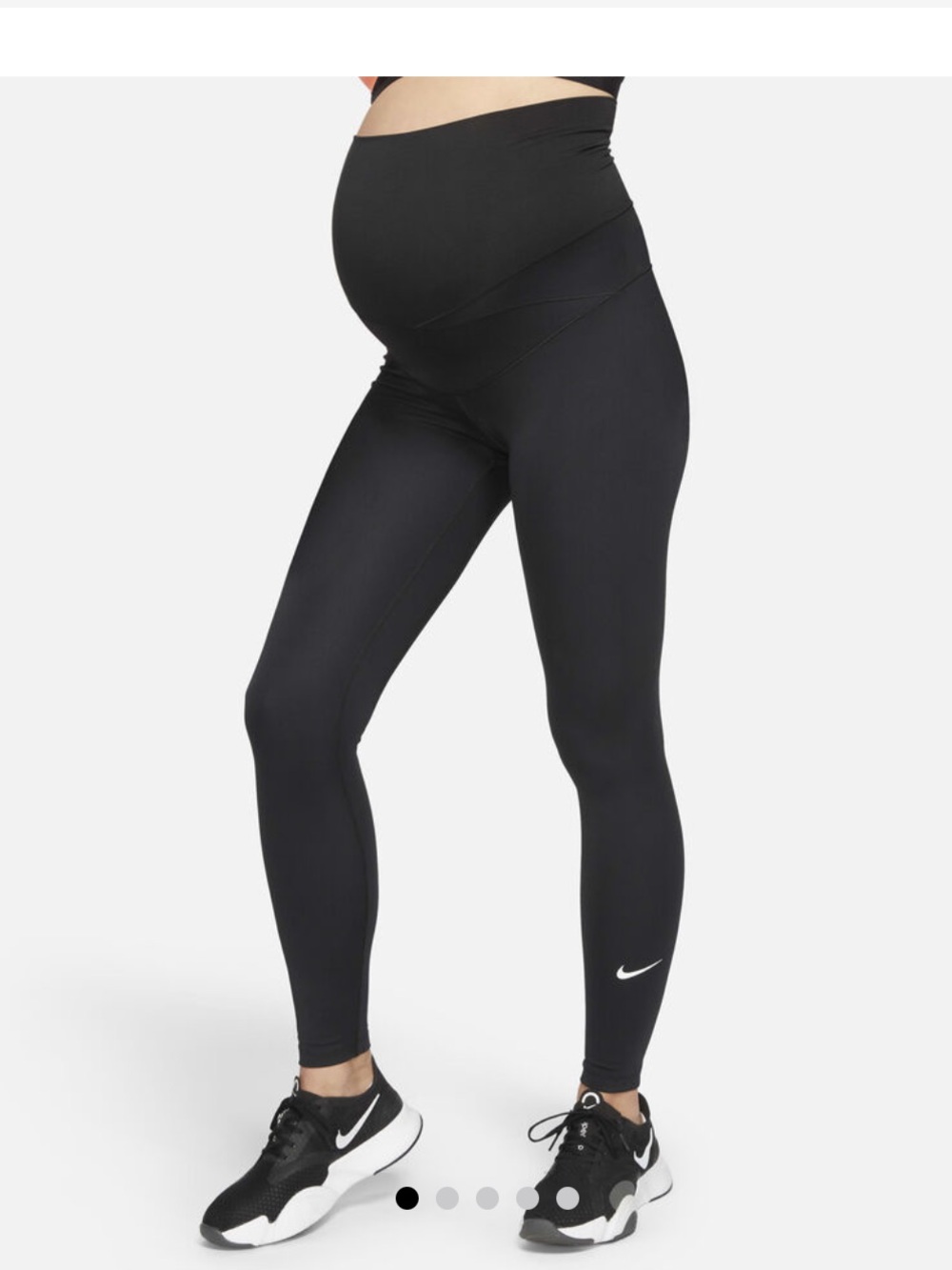 Nike women’s Black Maternity High-Rise Leggings. Size XL